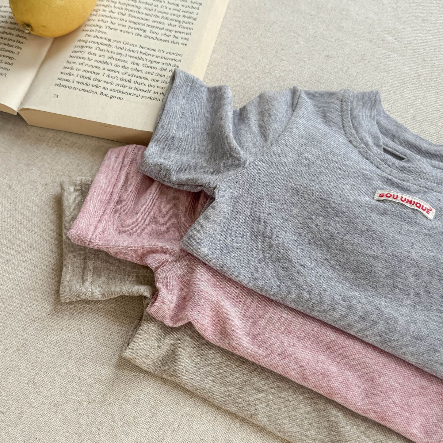 🅽🅴🆆 [3color / 80-130] 杢カラーシックサマーシャツ