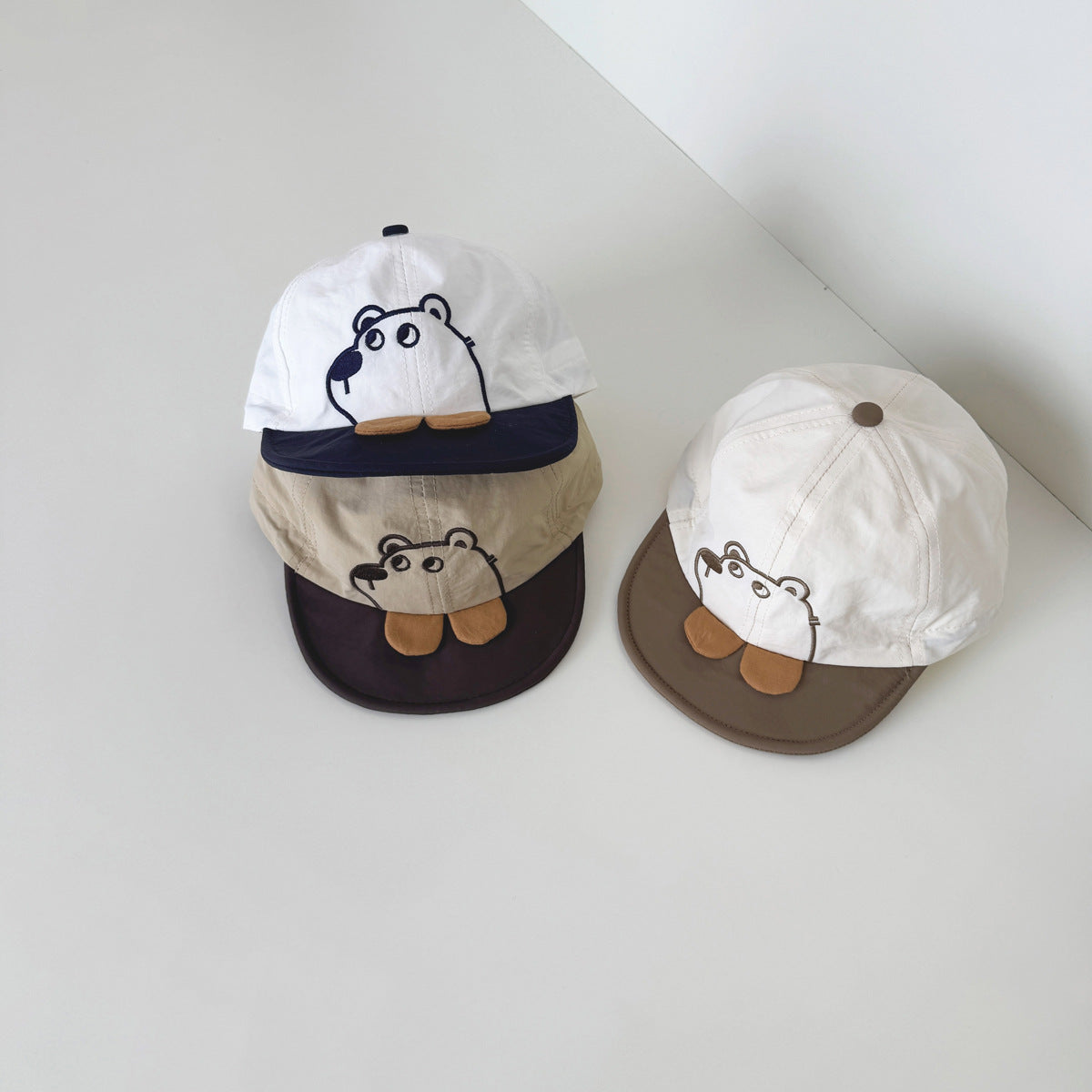🅽🅴🆆 [4color / one size] カジュアルベアデザインキャップ