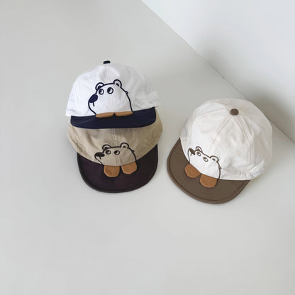 🅽🅴🆆 [4color / one size] カジュアルベアデザインキャップ