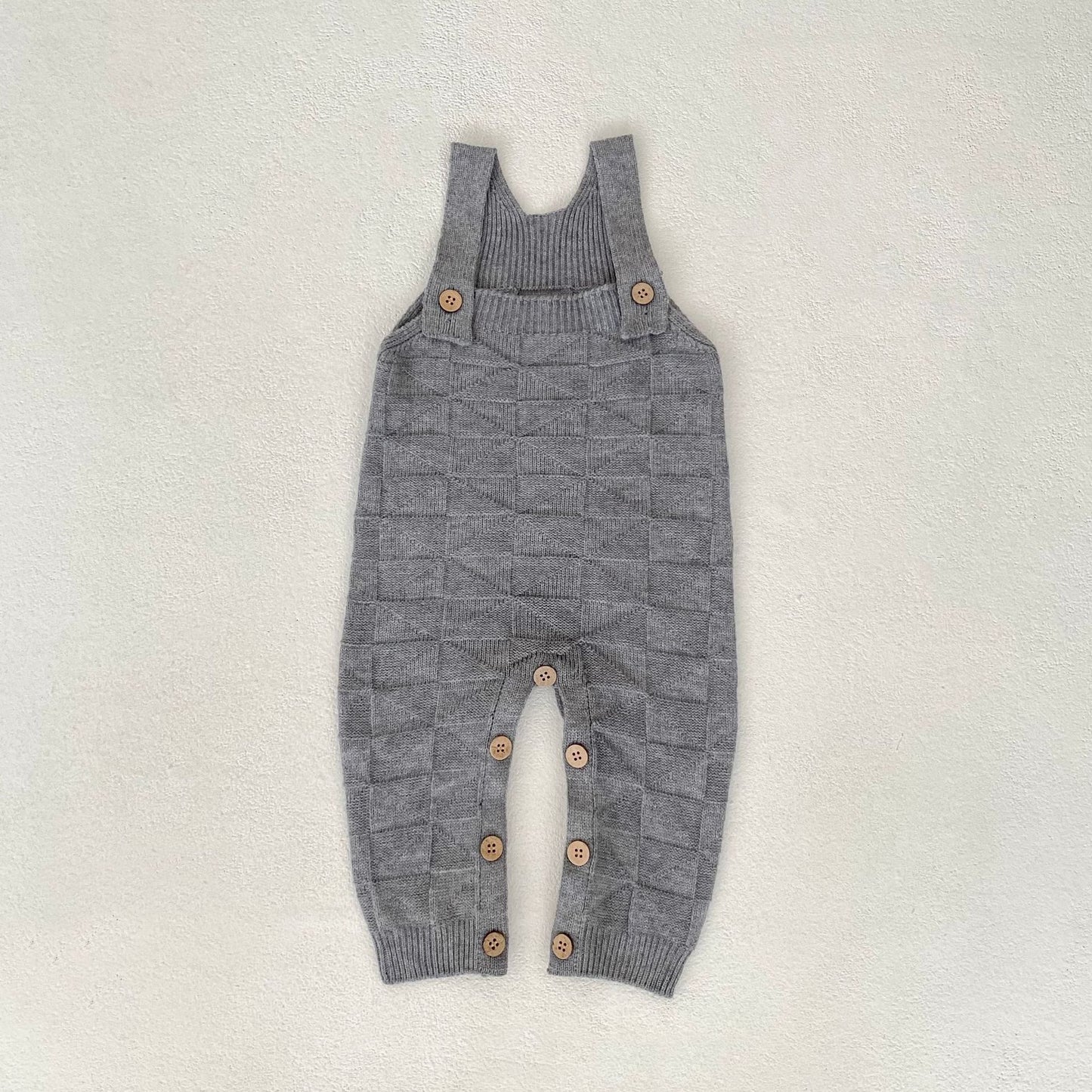 ベビーサロペットロングニット(3color)