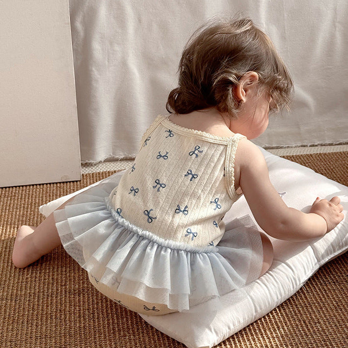 🅽🅴🆆 [3color / 66-90]ラブリーベビーサマーキャミロンパース