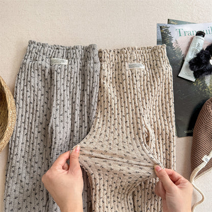 花柄ふんわりリブボトム(2color)