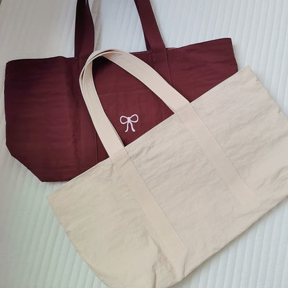 リボンハンドマザーズバッグ(2color)