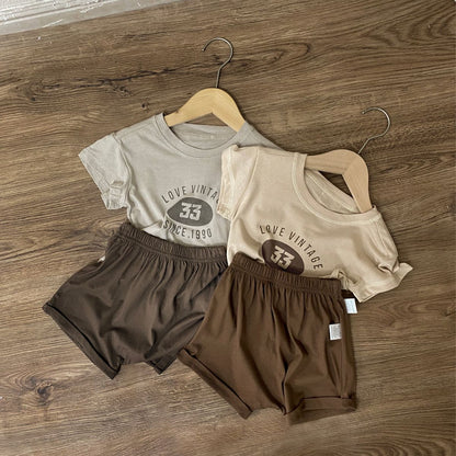 [4color / 66-110] ベビーボーイ&キッズカジュアルセットアップ