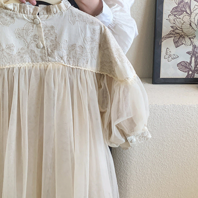 🅽🅴🆆 フラワー切替チュールドレス