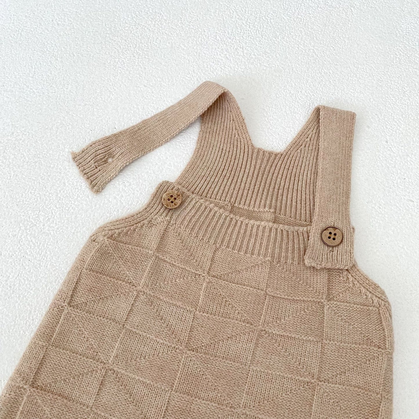 ベビーサロペットロングニット(3color)