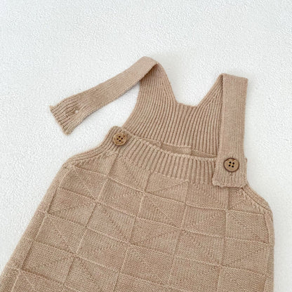 ベビーサロペットロングニット(3color)