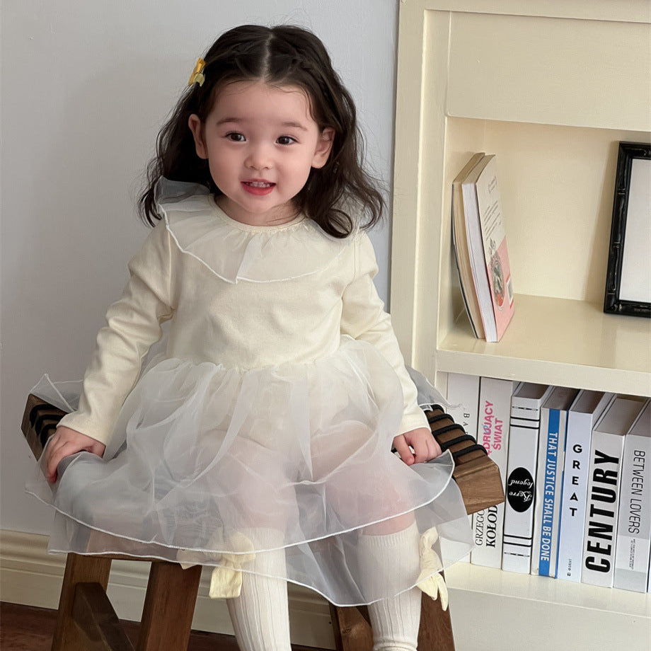 🅽🅴🆆 シフォンダブルスカートロンパース