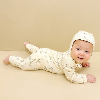 北欧ベビージッパーロンパース(4color)