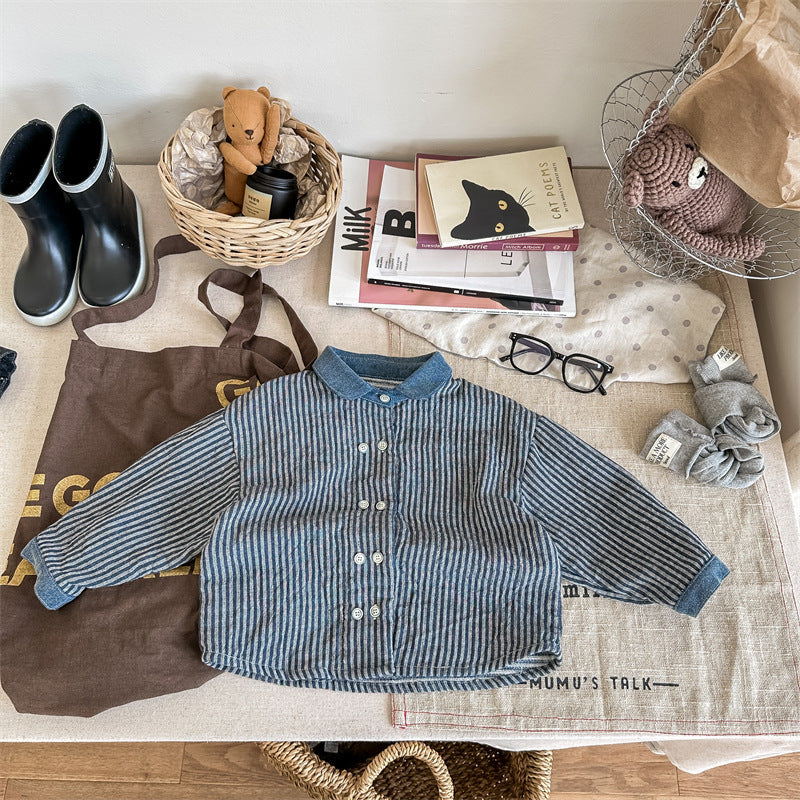 ストライプデニムジャケット(2color)