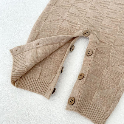 ベビーサロペットロングニット(3color)