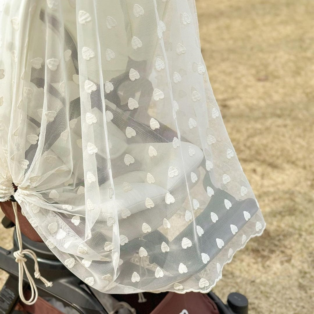 ハートレース防蚊カバーベビーカー