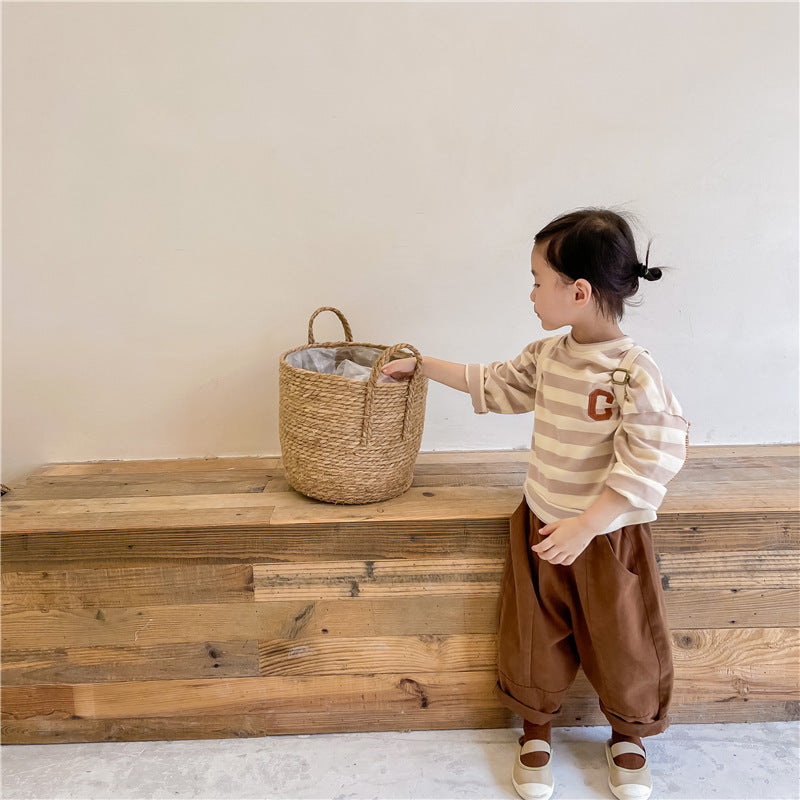 イニシャルボーダーロングスリーブ(2color)