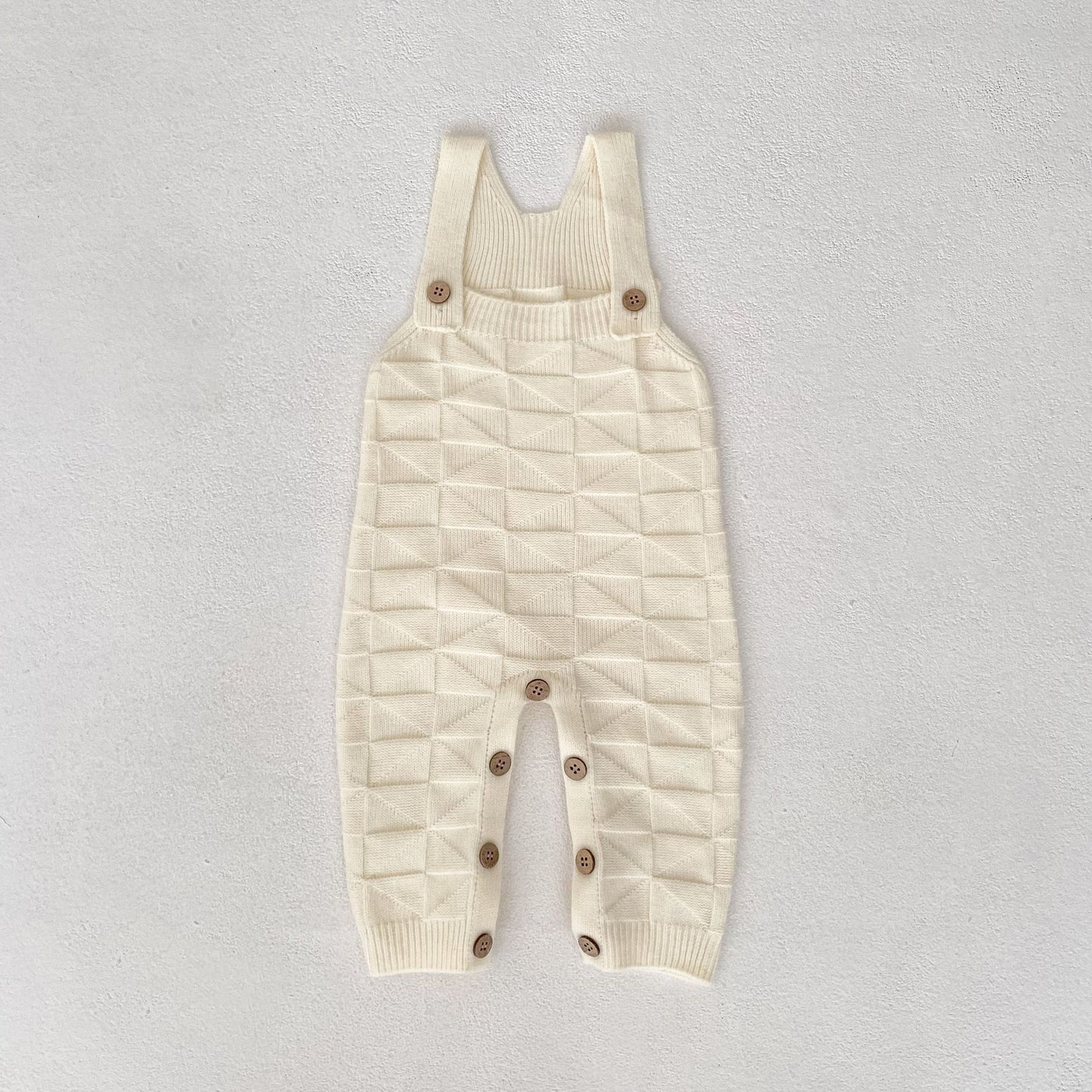 ベビーサロペットロングニット(3color)