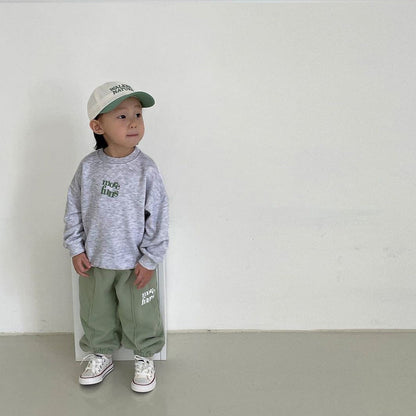 英字バイカラースウェットセットアップ(9color)