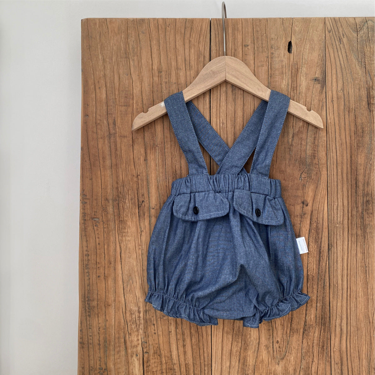 🅽🅴🆆 [2color / 66-90] ベビー裾フリルサスペンダーパンツ