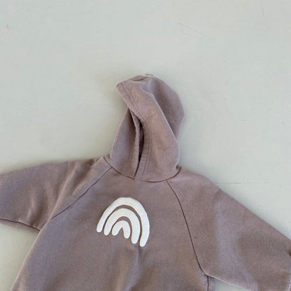 レインボーフードロンパース(2color)