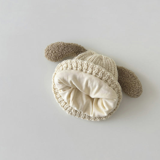 【即納】[free] キョロキョロわんこニット帽