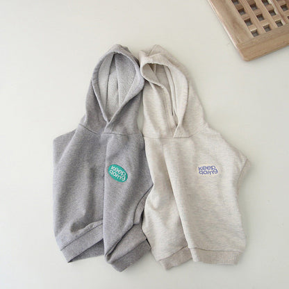 フードスウェットベスト(2color)