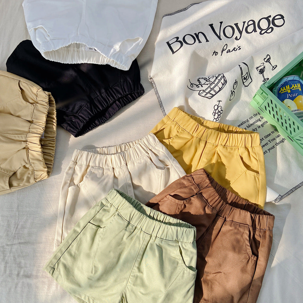 🅽🅴🆆 [7color / 90-140] カーゴカラーショートパンツ