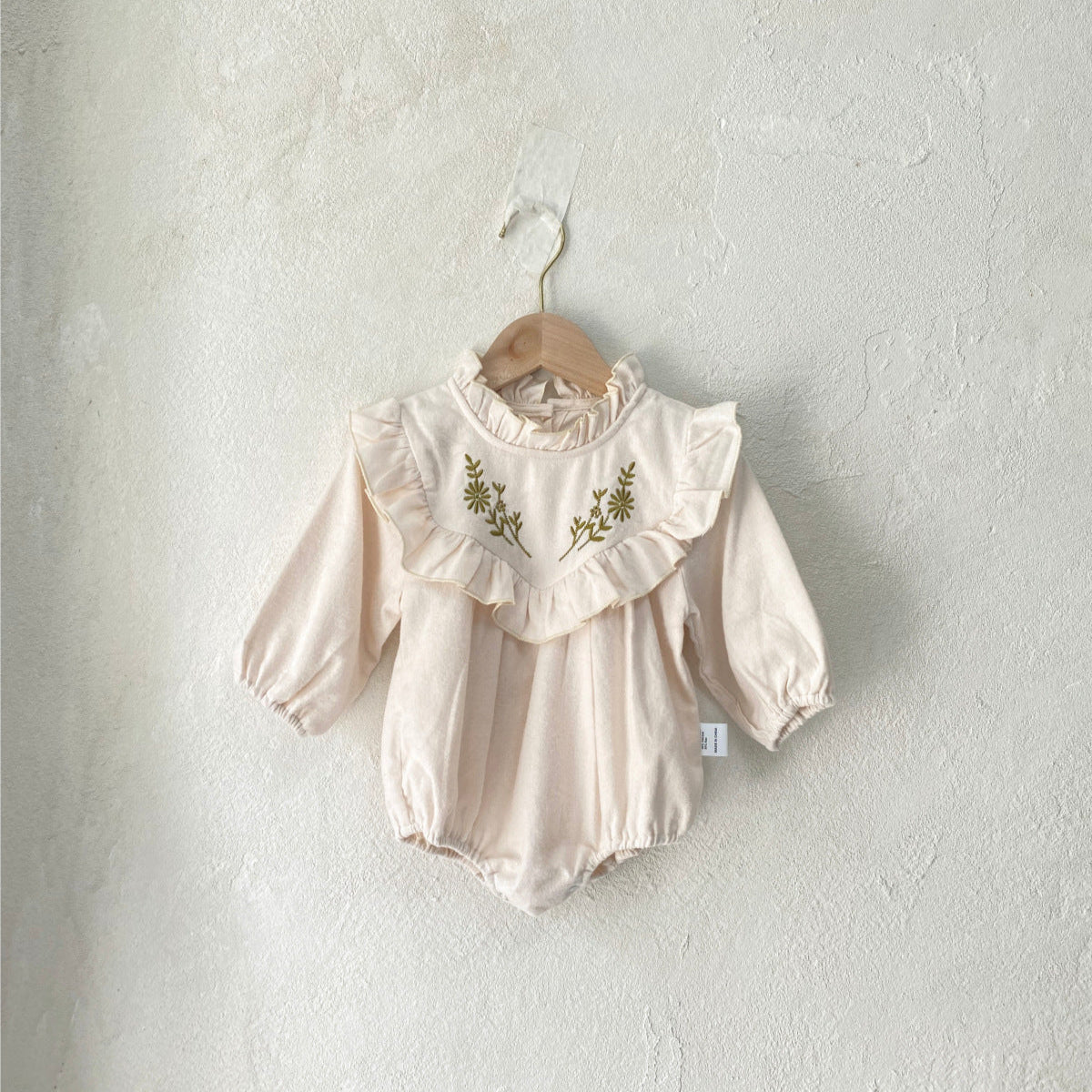 ナチュラルカントリー刺繍ロンパース(2color)