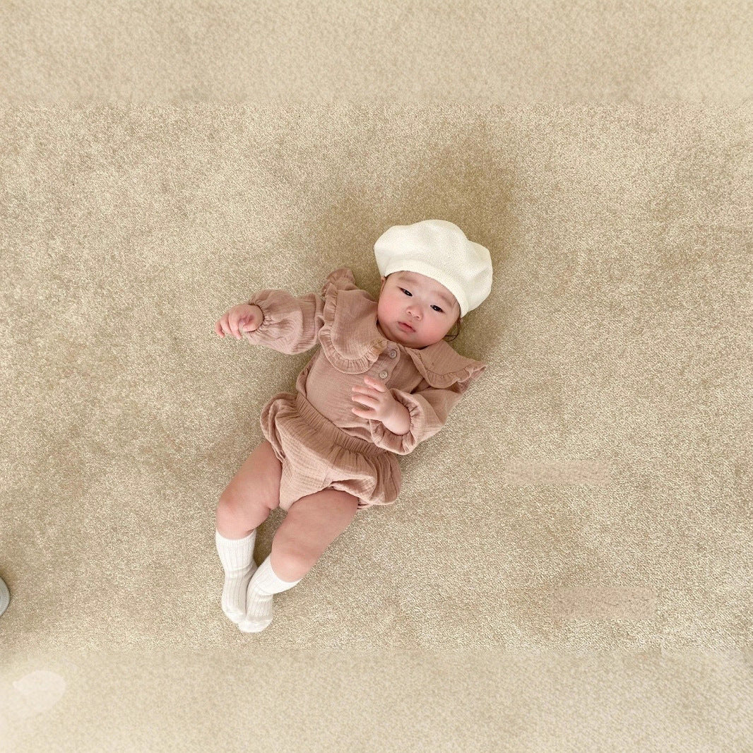 コットンフリルカラーセットアップ(2color)