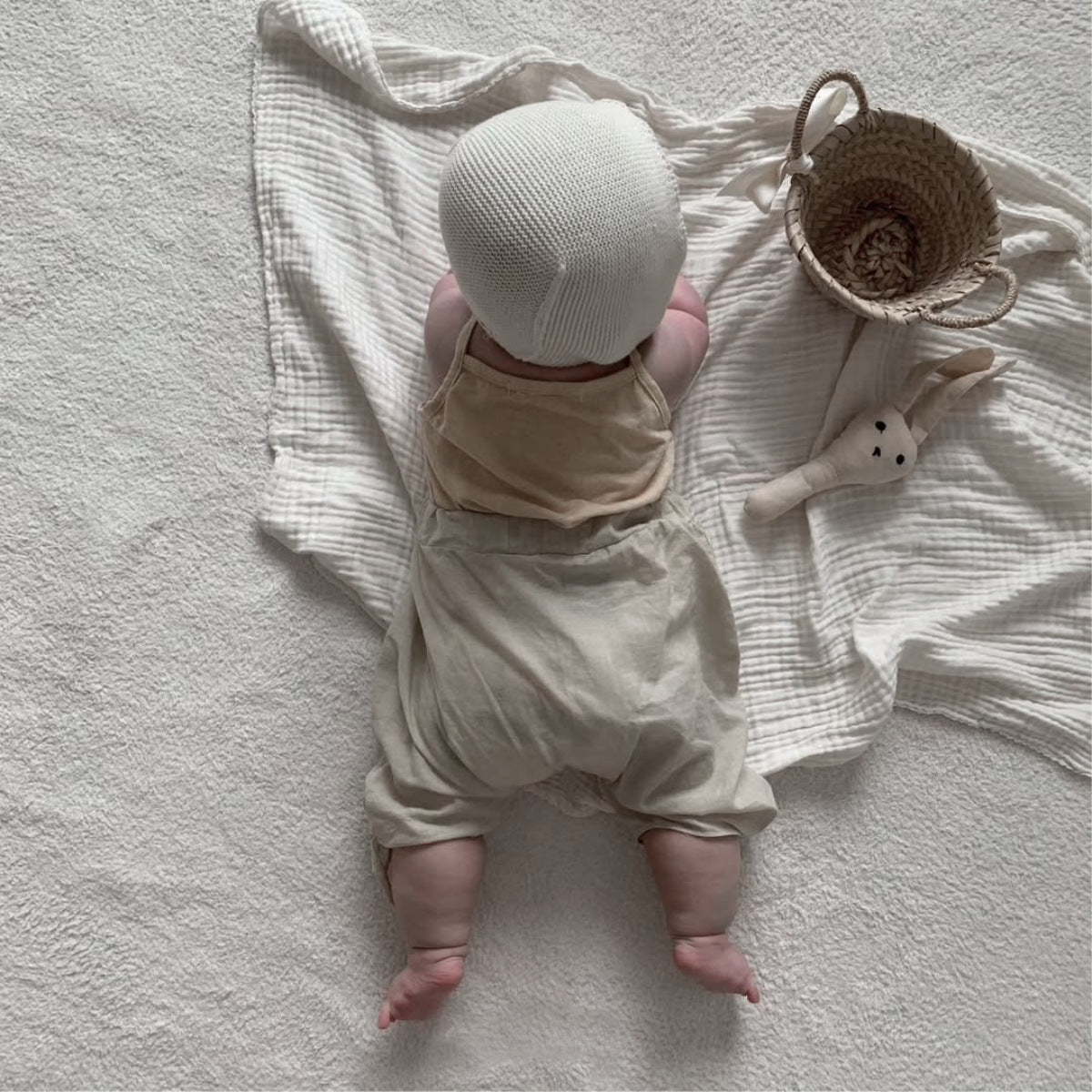 🅽🅴🆆 [2color / 66-90] コットンゆったりベビーパンツ