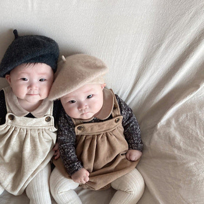 スウェットベビーサロペット(3color)