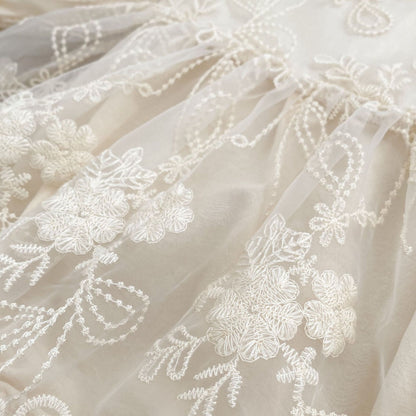 🅽🅴🆆 デザイン刺繍レースドレスロンパース