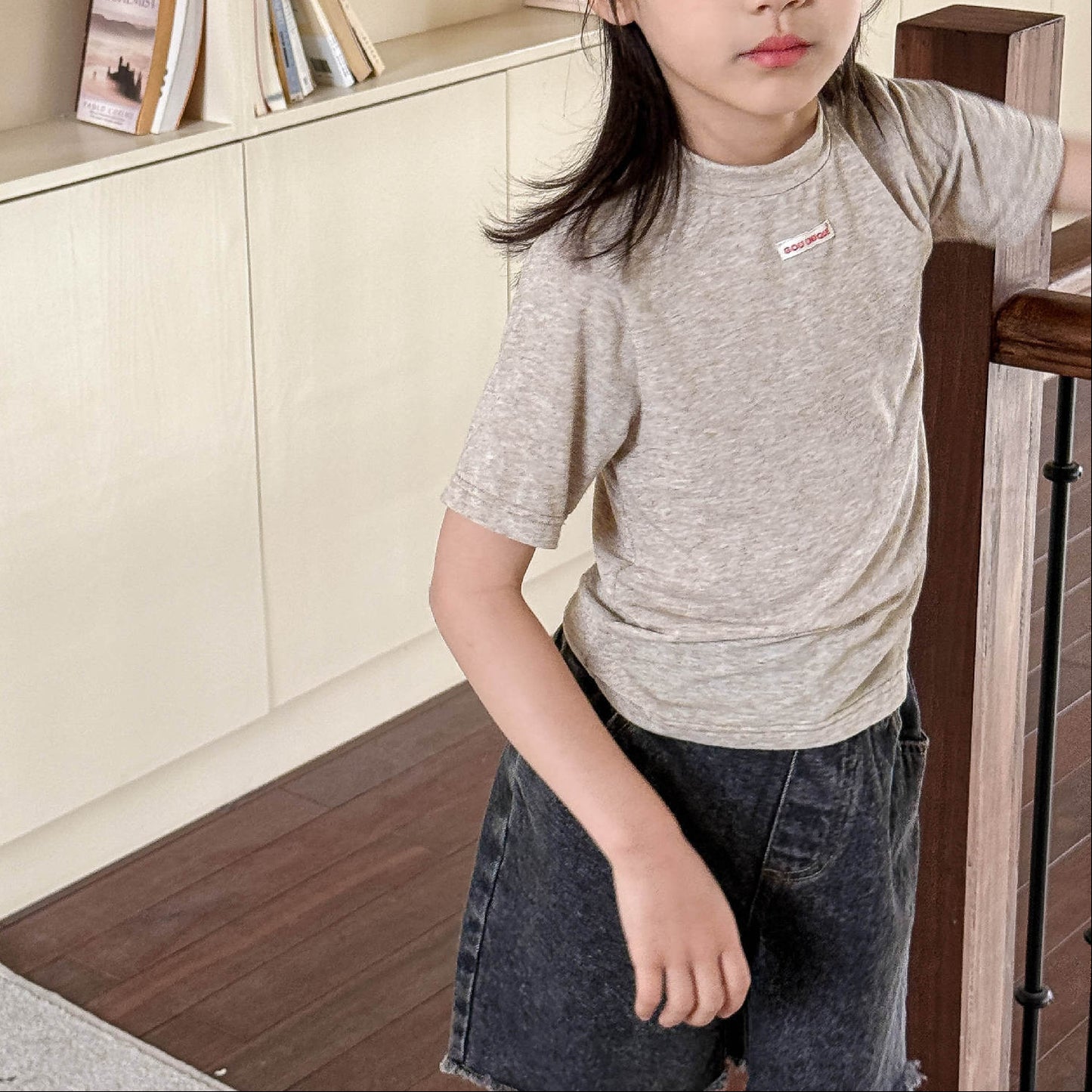 🅽🅴🆆 [3color / 80-130] 杢カラーシックサマーシャツ