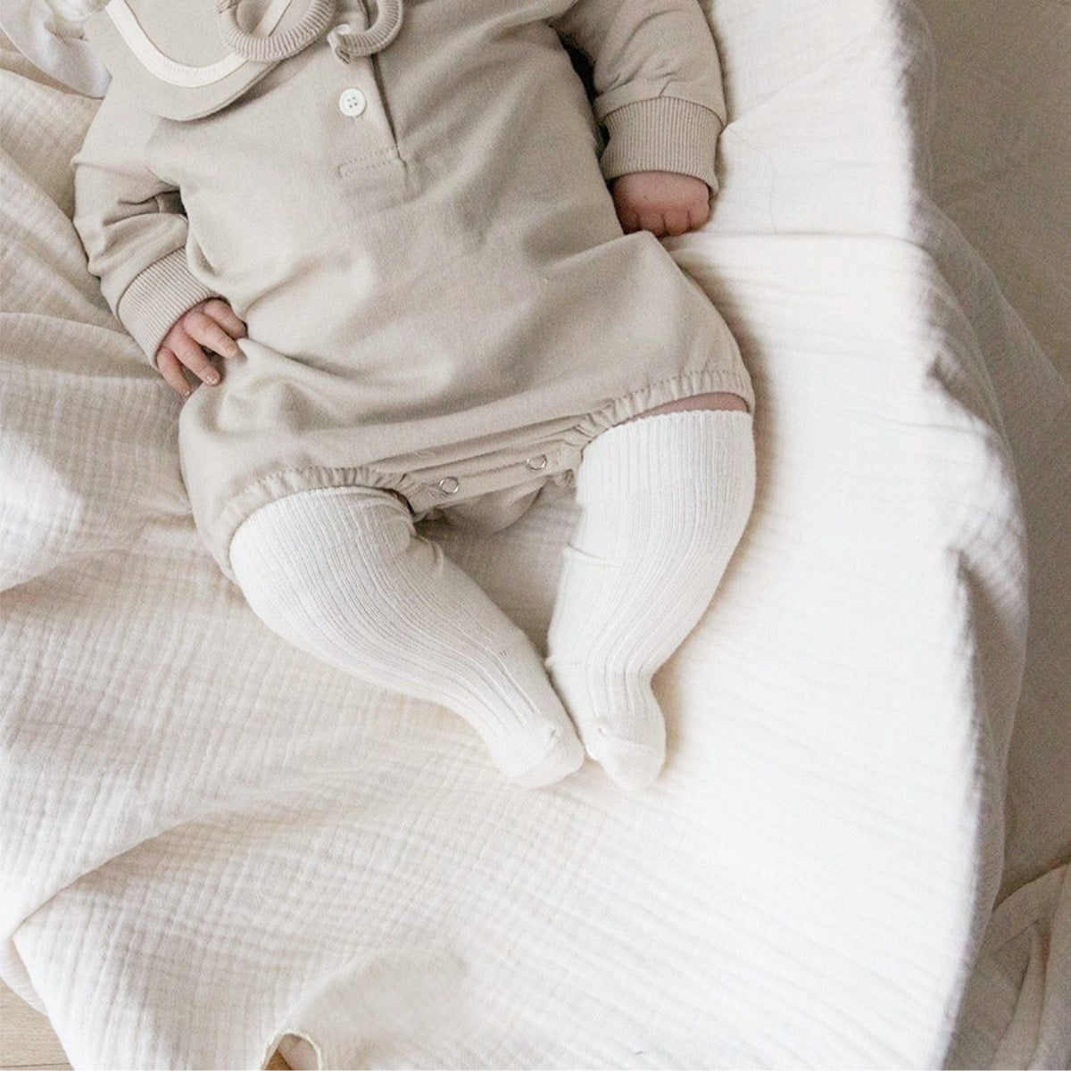 丸襟ラインロンパース(2color)