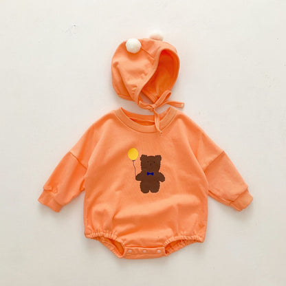 ポンポンべあロンパースセット(2color)