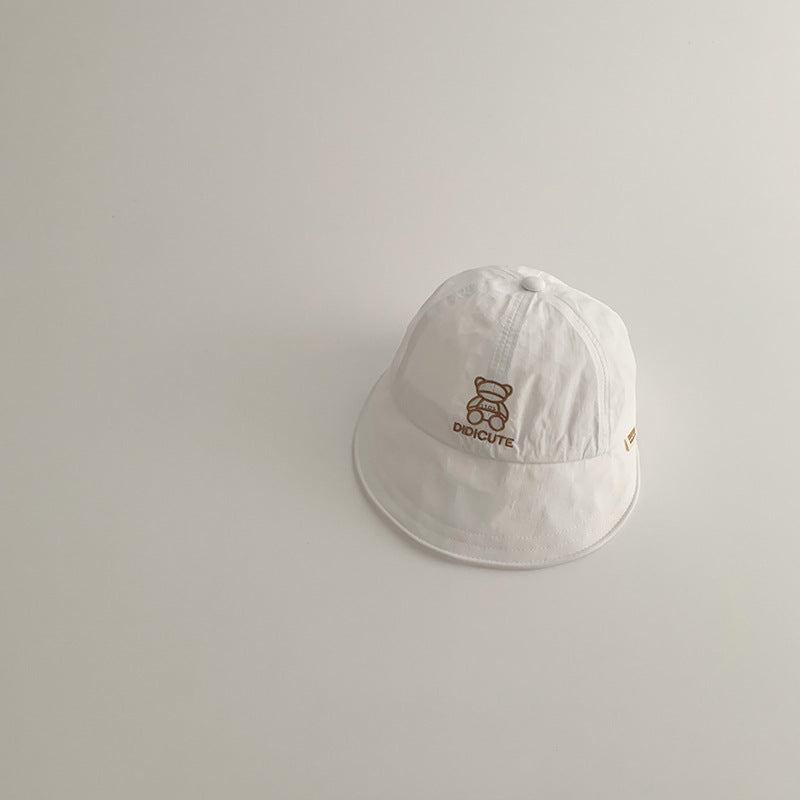 クマさん刺繍アーチキャップ(4color)