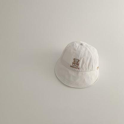 クマさん刺繍アーチキャップ(4color)