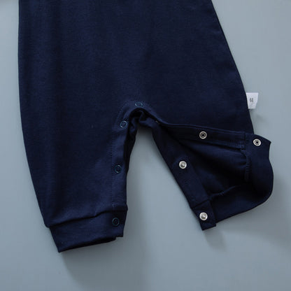 🅽🅴🆆 ネイビーベビーフォーマルロンパース