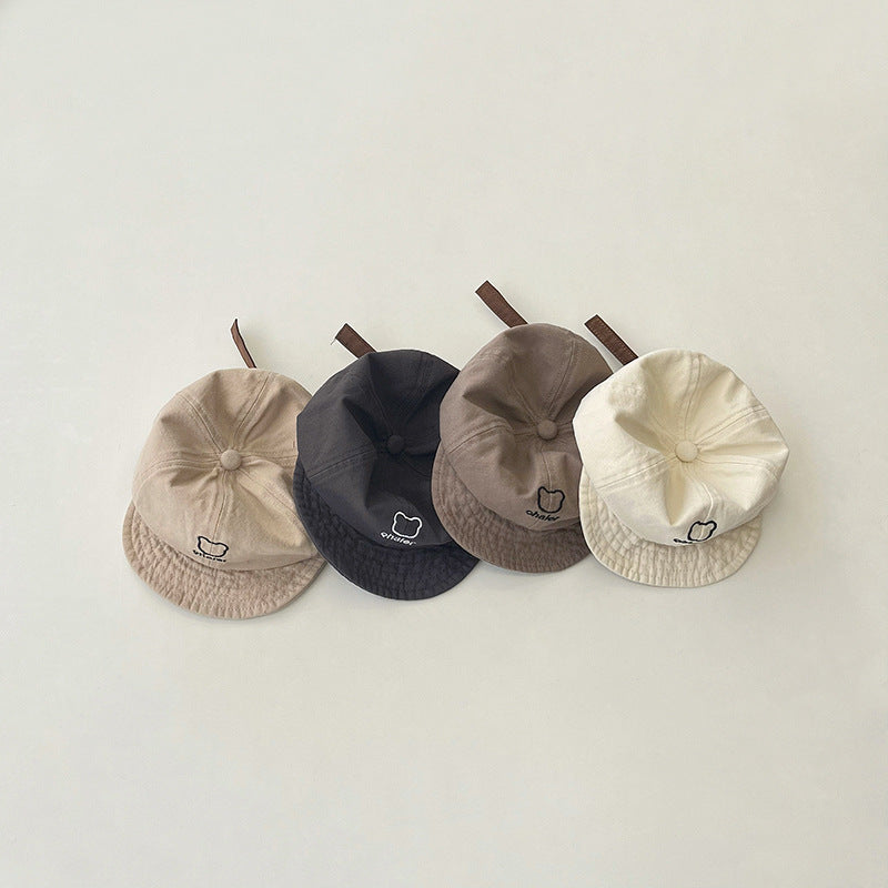 ベア刺繍カジュアルキャップ(4color)