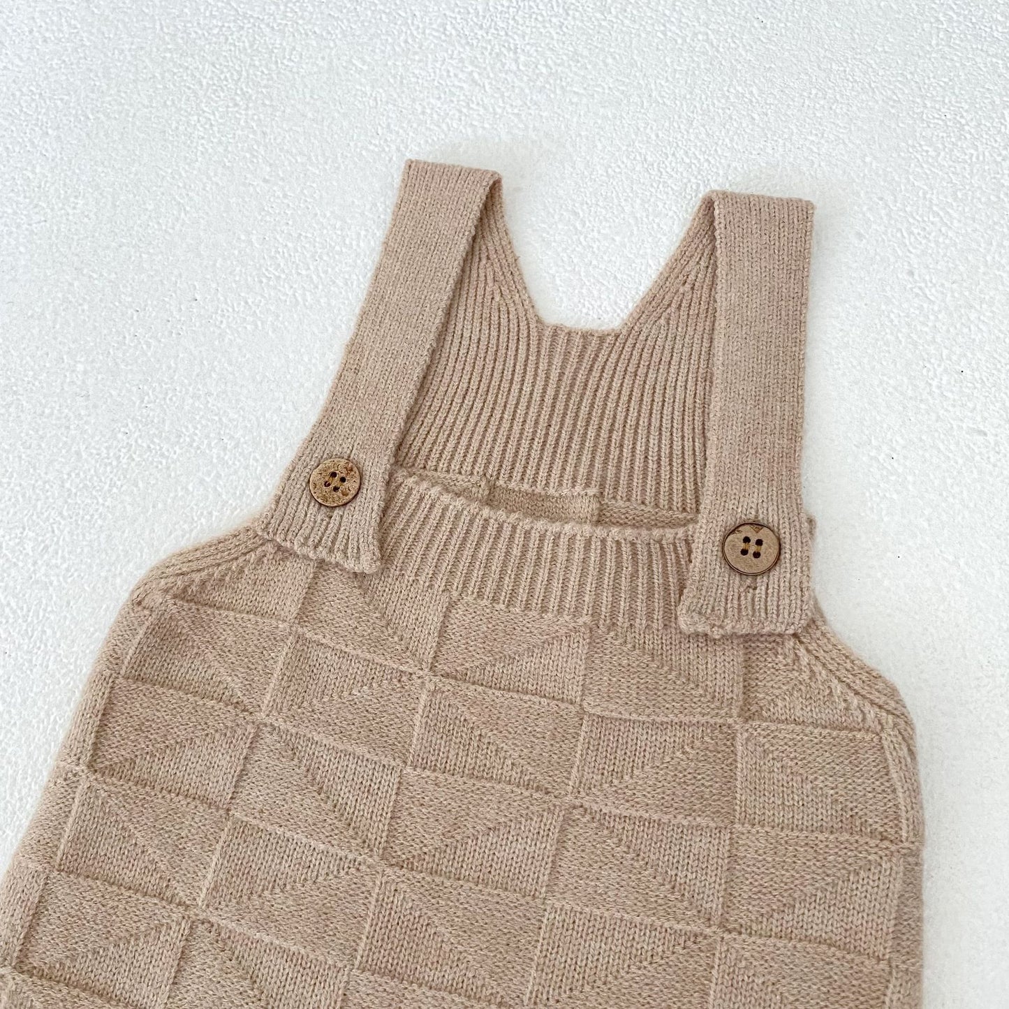 ベビーサロペットロングニット(3color)