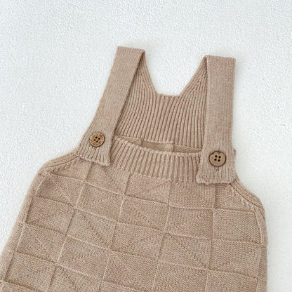 ベビーサロペットロングニット(3color)