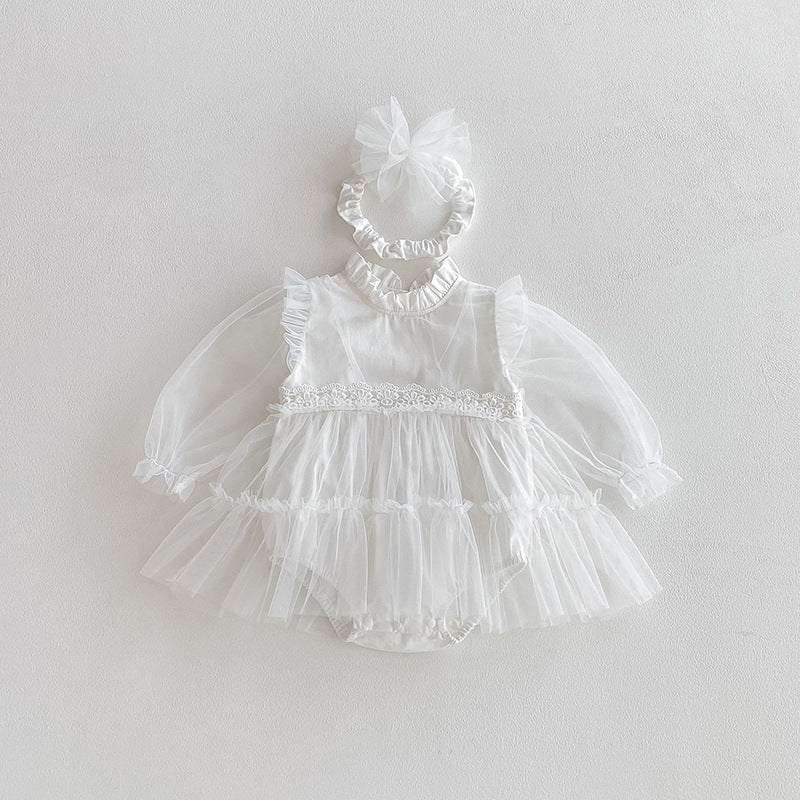 🅽🅴🆆 ホワイトセレモニーベビードレス