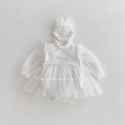 🅽🅴🆆 ホワイトセレモニーベビードレス