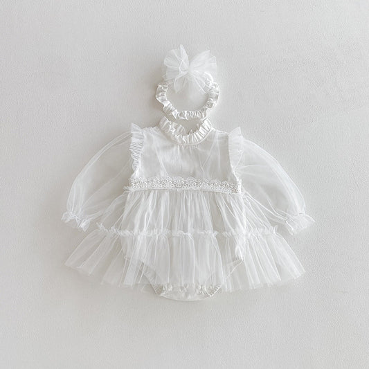 🅽🅴🆆 ホワイトセレモニーベビードレス