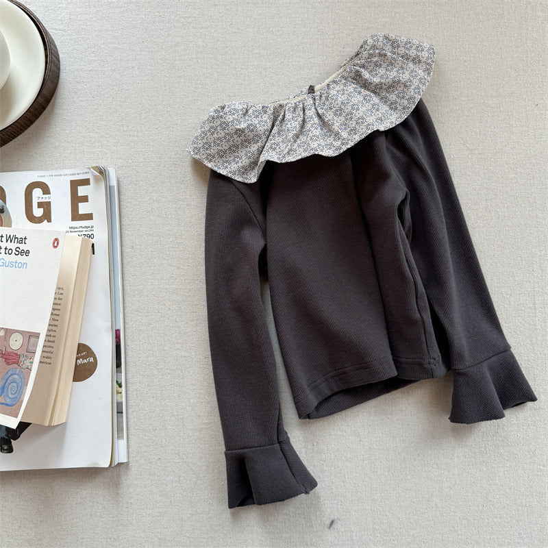 小花衿チューリップトップス(3color)