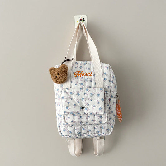 🅽🅴🆆 [one size] フラワーキルティングキッズ&ベビーリュック