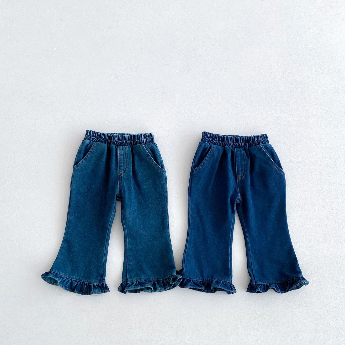 裾フレアデニムパンツ(2color)