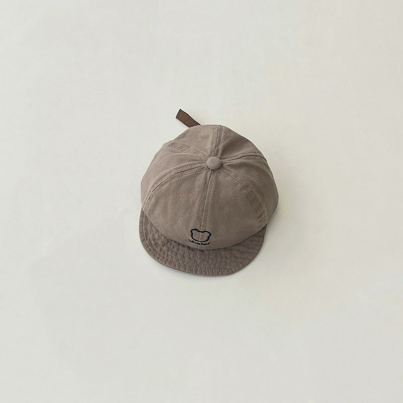 ベア刺繍カジュアルキャップ(4color)