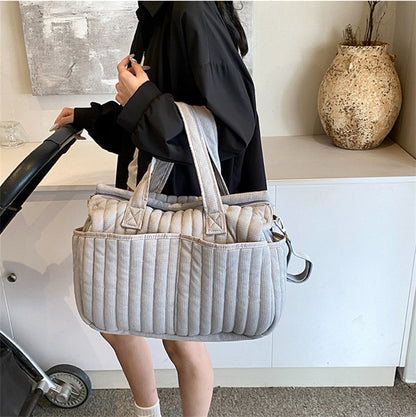 キルティング収納ショルダーバッグ