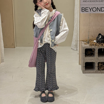 🅽🅴🆆 [3color / 80-130] クロップドフレアパンツ