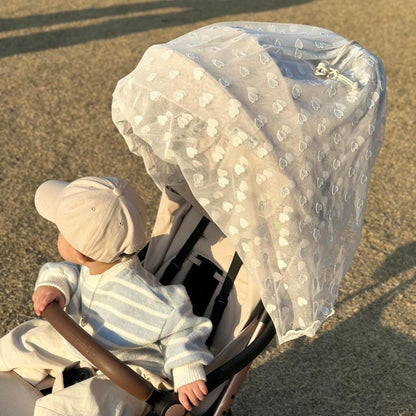 ハートレース防蚊カバーベビーカー