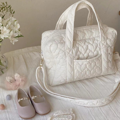 ハートキルティングスクエアベビーバッグ