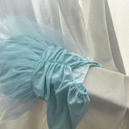 ベルベットギャザーロンパース